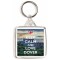 Keep Calm and Love Dover - Square Keyring