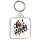 I Love (heart) Gaming - Square Keyring