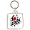 I Love (heart) Gaming - Square Keyring