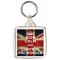 Keep Calm and Control the Border - Square Keyring