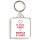 K. I. S. S. Keep It Simple Stupid - Square Keyring