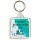 If you Want Breakfast in Bed Sleep in the Kitchen - Square Keyring