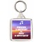 Education is Important But Music is Importanter - Square Keyring