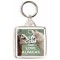 Keep Calm and Love Alpacas - Square Keyring