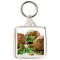Keep Calm and Love Meatballs - Square Keyring