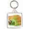 Keep Calm and Love Mince & Cheese Pie - Square Keyring