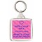 Keep Calm I'm a Foster Carer What's Your Superpower? - Square Keyring