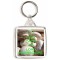 Keep Calm and Love Mushrooms - Square Keyring