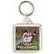 Keep Calm and Love Pheasants - Square Keyring