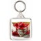 I'd Rather be Eating Cheesecake - Square Keyring