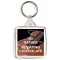 I'd Rather be Eating Chocolate - Square Keyring