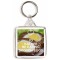 I'd Rather be Eating Scotch Eggs - Square Keyring