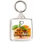 I'd Rather be Eating Tangerines - Square Keyring