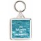 I'd Rather be Swimming - Square Keyring