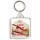 Keep Calm and Love a Jam Sandwich - Square Keyring