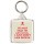 It's not that I'm Anti-social I Just Don't Like People - Square Keyring