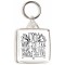 Do What you can With what you Have Where You Are - Square Keyring