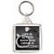 Life is Better when you Drink a Cappuccino - Square Keyring