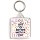 Life is Better with a Cat - Square Keyring