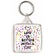 Life is Better with a Cat - Square Keyring