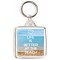 Life is Better at the Beach - Square Keyring