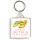 Life is Better in Flip Flops - Square Keyring