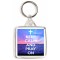 Keep Calm and Pray On - Square Keyring