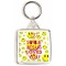 Smile Jesus Loves You - Square Keyring