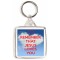 Remember that Jesus Loves You - Square Keyring