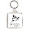 Cool Cat - Square Keyring