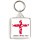 Jesus Loves You - Square Keyring