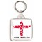Jesus Loves You - Square Keyring