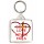 God's Love Never Fails - Square Keyring