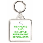 Fishmore and Dolittle Retirement Specialists - Square Keyring