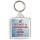 It's Not a Hangover it's Wine Flu! - Square Keyring
