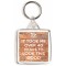 It Took me Over 40 Years to Look This Good - Square Keyring
