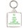 Keep Calm and Carry On Volunteering - Square Keyring