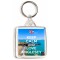 Keep Calm and Love Anglesey - Square Keyring