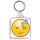 Sleepy Smiley - Square Keyring