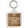 My Wife Says I Never Listen to Her or Something Like That! - Square Keyring