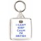 I Can't Keep Calm I'm British - Square Keyring