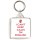 I Can't Keep Calm I'm English - Square Keyring