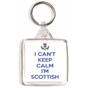 I Can't Keep Calm I'm Scottish - Square Keyring