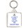 I Can't Keep Calm I'm Scottish - Square Keyring