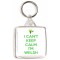 I Can't Keep Calm I'm Welsh - Square Keyring