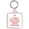 A Family that Prays Together, Stays Together. - Square Keyring