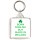 Born English but Made in Ireland - Square Keyring