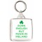 Born English but Made in Ireland - Square Keyring