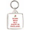 Born Irish but Made in England - Square Keyring