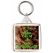 Keep Calm and Eat Chocolate - Square Keyring